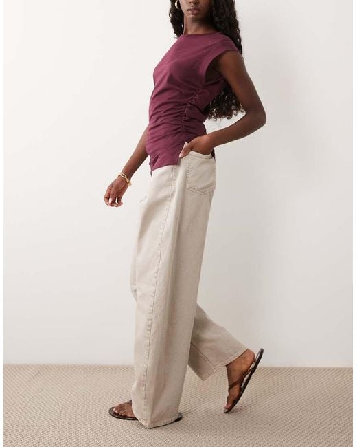 ASOS Brown Barrel Jean