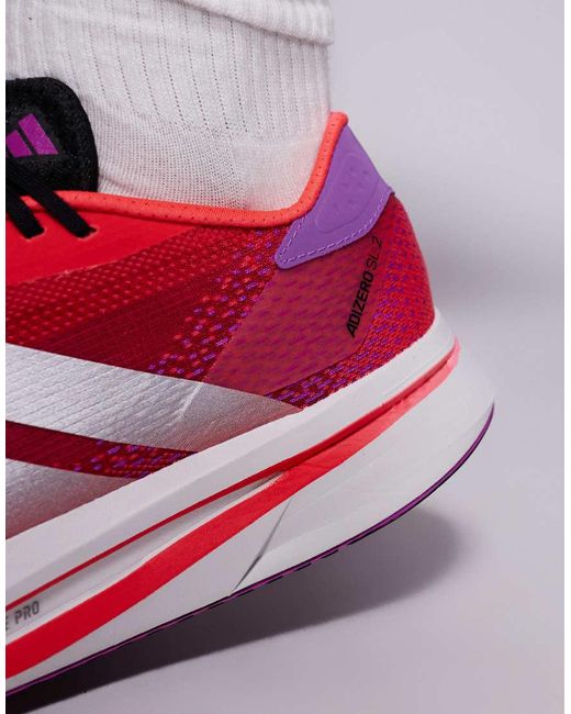 Adidas Originals Red Adidas Running Adizero Sl 2 Trainers for men