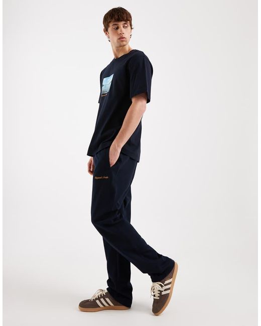 Jack & Jones Black Originals Logo joggers for men