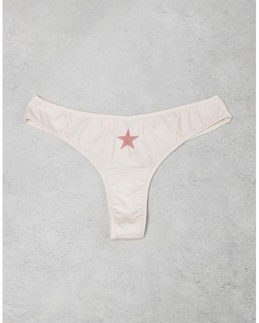 Daisy Street White 3 Pack Star Graphic Pant Set