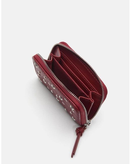 Pull&Bear Purple Studded Wallet