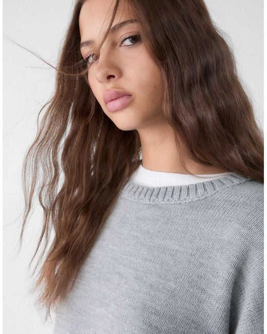 Stradivarius Gray – strickpullover