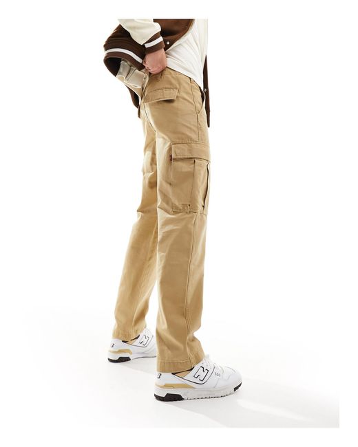 Xx - pantaloni cargo dritti color cuoio di Levi's in Brown da Uomo