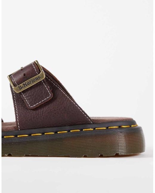 Dr. Martens Brown Josef Slide Sandal
