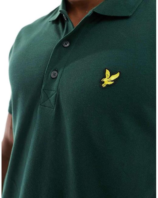 Lyle & Scott Green Lyle & Scott Plain Polo Shirt for men