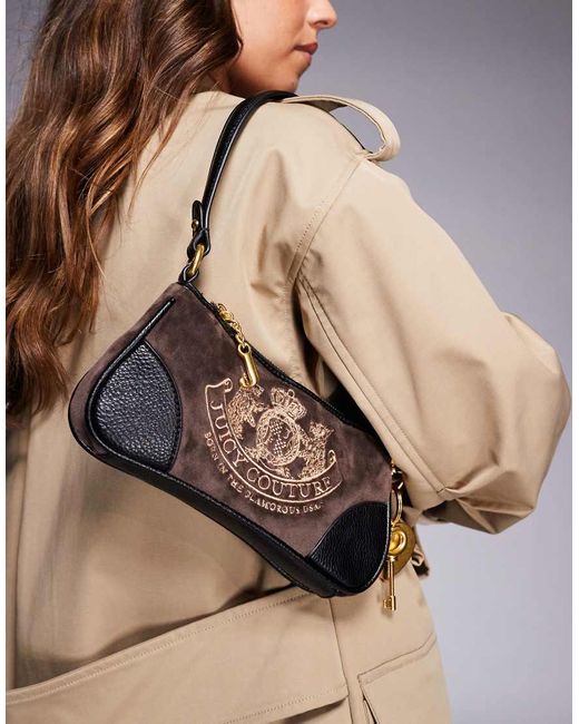Juicy Couture Natural Logo Crest Shoulder Bag