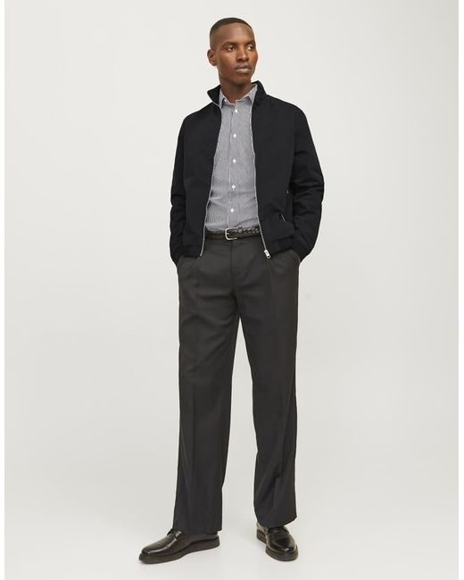 Jack & Jones Black Bomber Jacket for men
