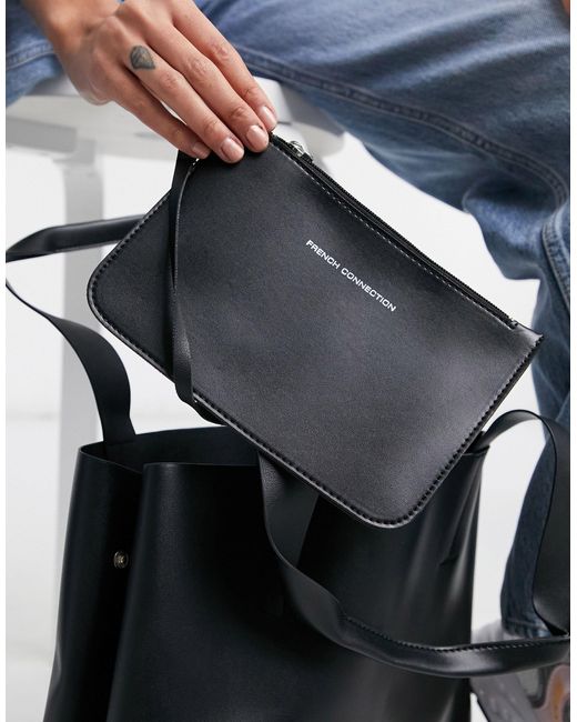 french connection structured tote
