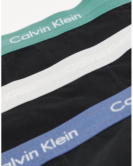 Calvin Klein Black Asos Exclusive 3-pack Of Boxer Briefs With Contrast Waistbands for men