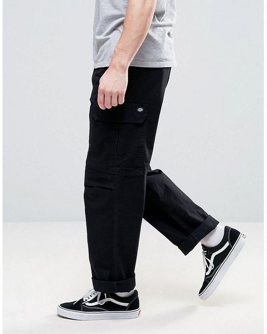 Pantalones Cargo de corte recto Dickies de Algodón de color Negro para  hombre | Lyst