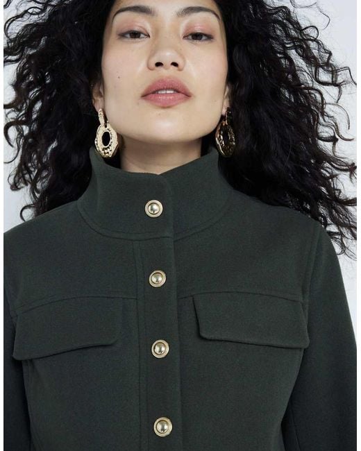 River Island Green Funnel Neck Jacket