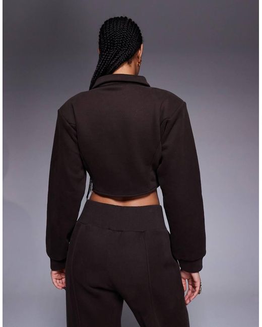 Wanderdoll Blue Hattie Cotton Blend Tailored Collared Corset Detail Shirt Co-ord