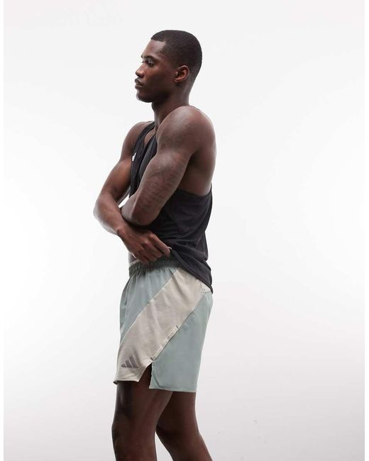 Adidas Originals White Adidas Running Adi365 Shorts for men