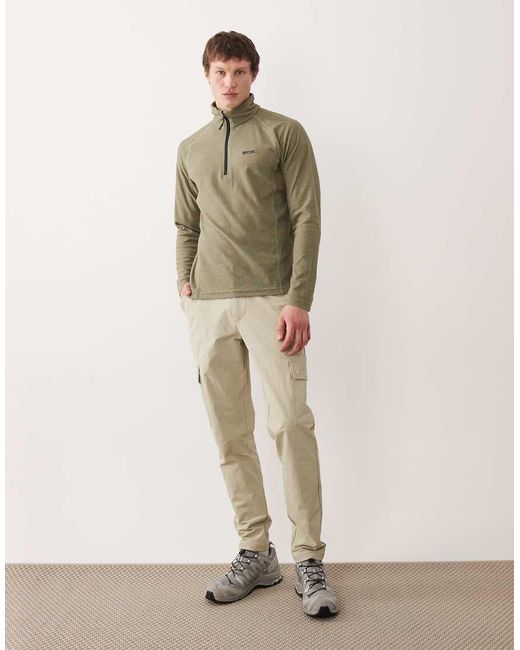 Regatta Green Montes Lightweight Half Zip Fleece for men