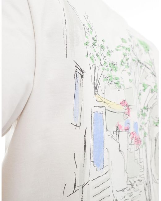 Abercrombie & Fitch – klassisch geschnittenes t-shirt in White für Herren
