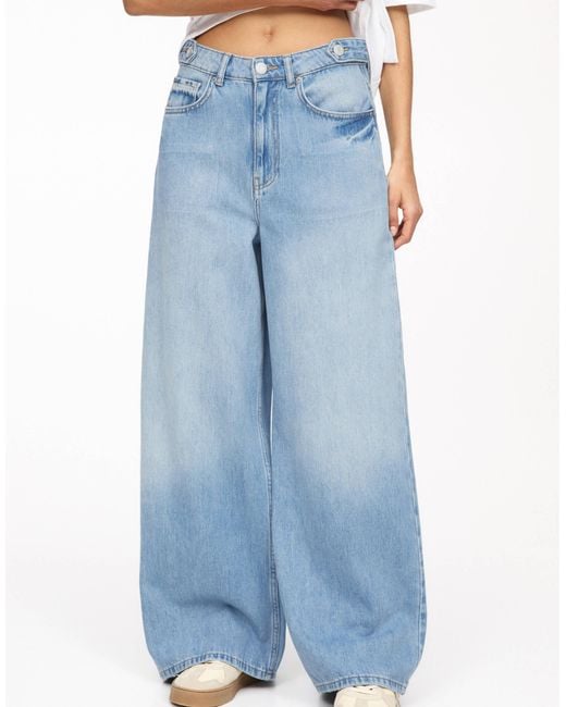 Pull&Bear Blue – weite oversize-jeans