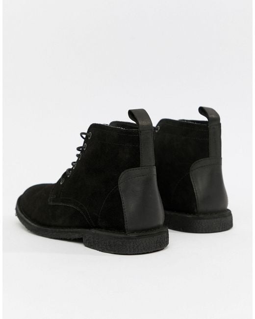 asos black desert boots