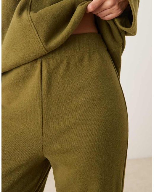 ASOS Green Supersoft Co-ord Wide Leg jogger
