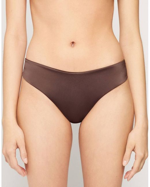 Tezenis Brown Brazillian Bikini Bottoms