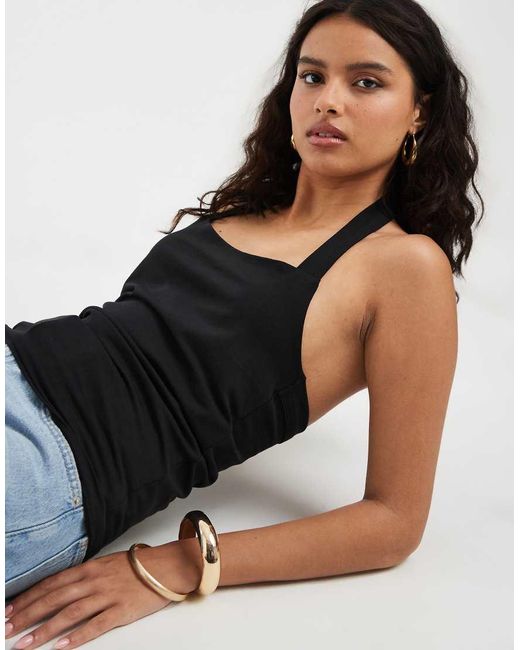 Vero Moda Black Smooth Jersey Halter Neck Top