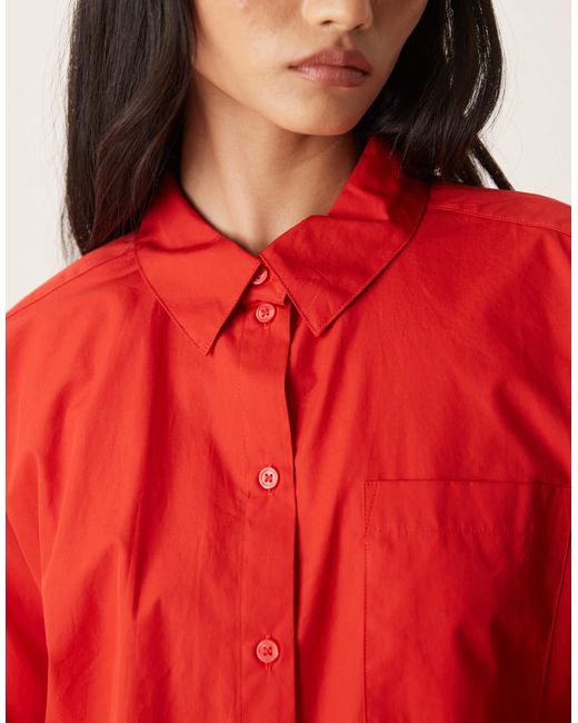 Aware Red – oversize-arbeitshemd