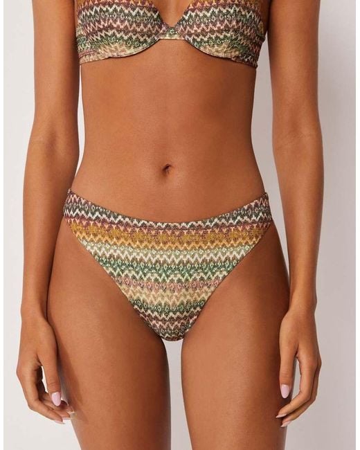 Calzedonia Brown Bikini Bottoms Elegant