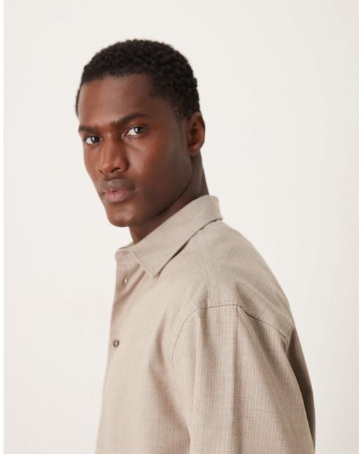 ASOS Natural Oversized Boxy Suit Jacket for men