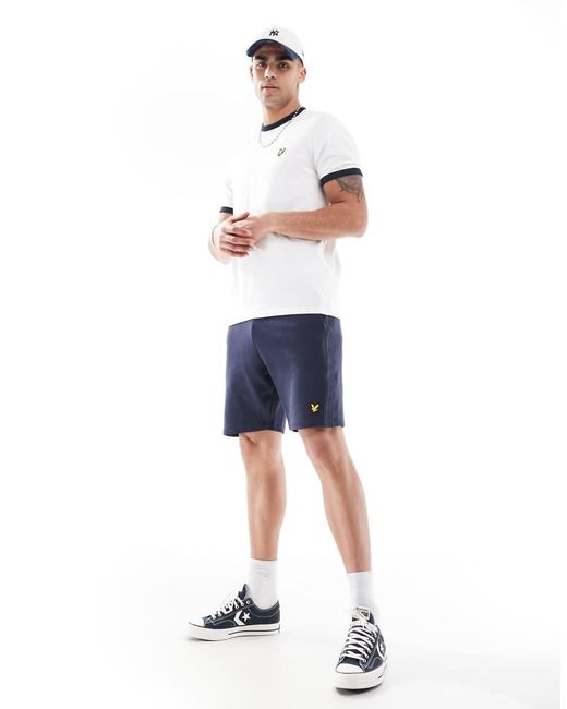 Lyle & Scott White T-Shirts Ringer T-Shirt for men