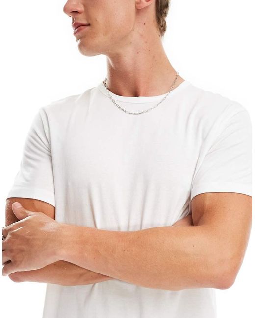 Lyle & Scott White Basic 3 Pack T-Shirt for men