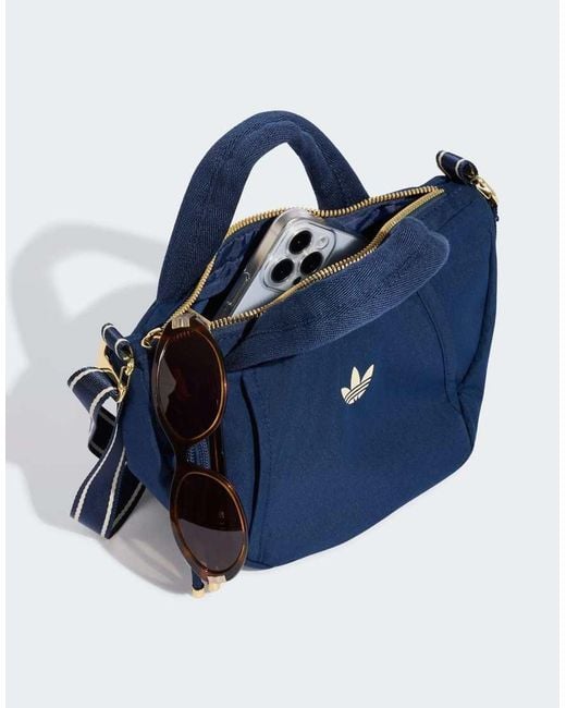 Adidas Originals Blue Adidas Og Sport Croissant Bag Extra Small