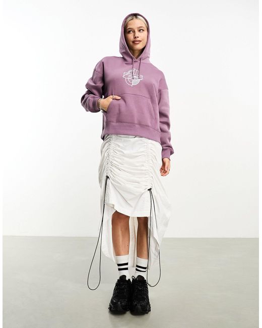 Nike Purple – brooklyn – fleece-kapuzenpullover