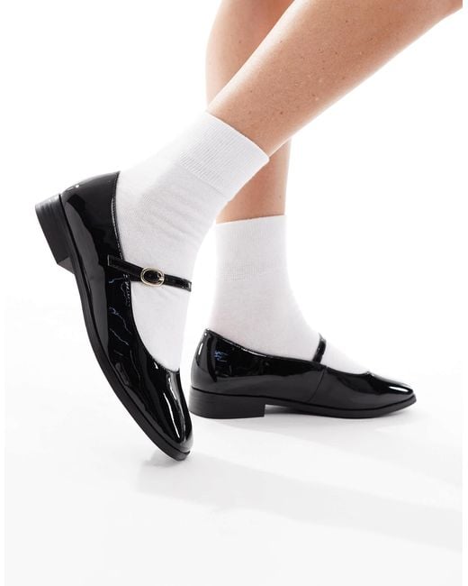 London Rebel White Abigal Mary Janes