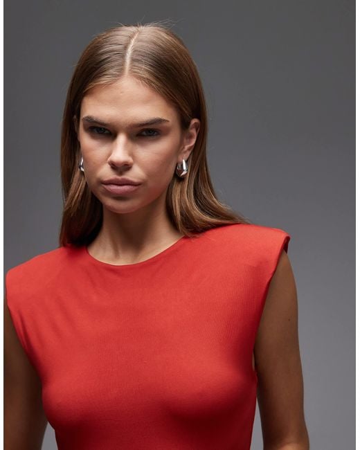 ASOS Red – geschmeidiger, ärmelloser body