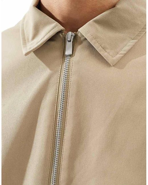 Jack & Jones Natural Twill Harrington Jacket for men