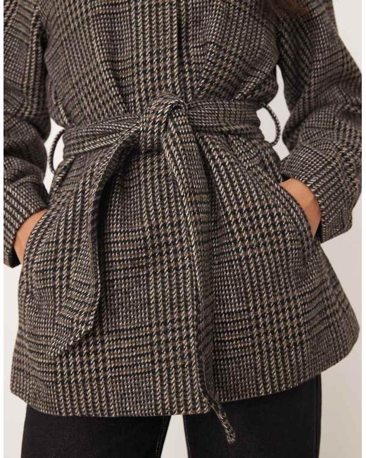 Jdy Gray Tie Waist Coat