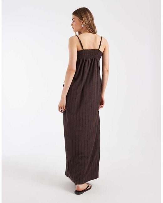 ONLY Brown Sleeveless Maxi Dress