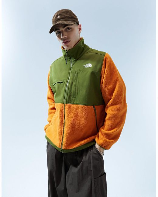 Denali ripstop - veste en polaire - olive et orange The North Face pour homme