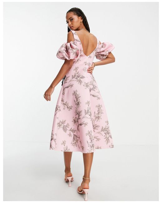 ASOS Cold Shoulder Corsetted Formal 