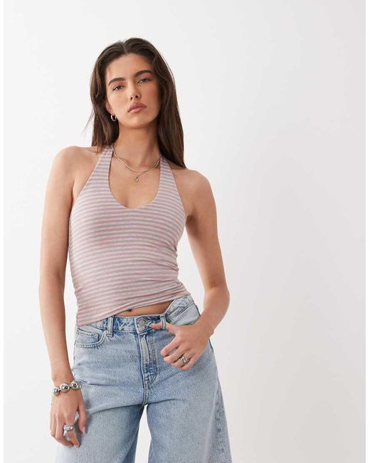 Cotton On Brown All Day V-neck Halter Top
