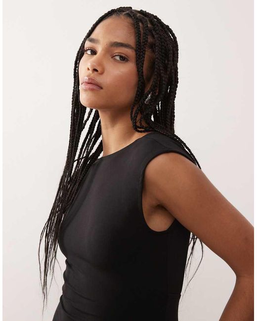 Noisy May Natural Ruche Detail Less Maxi Dress