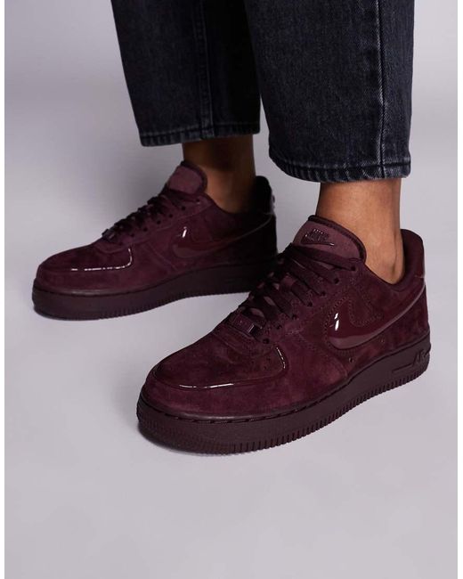 Nike Purple Air Force 1 '07 Bubble Swoosh Trainers