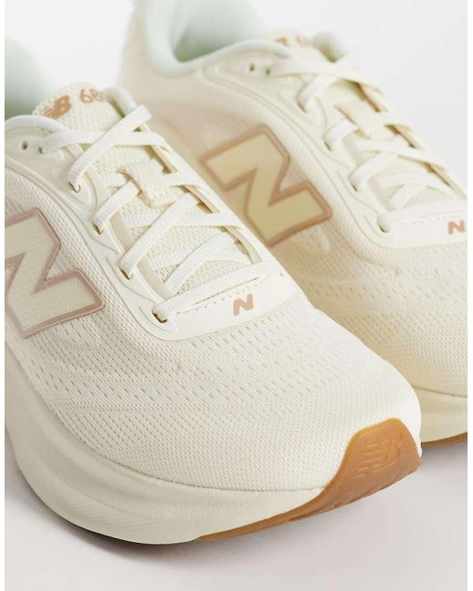 New Balance White 680 Trainers