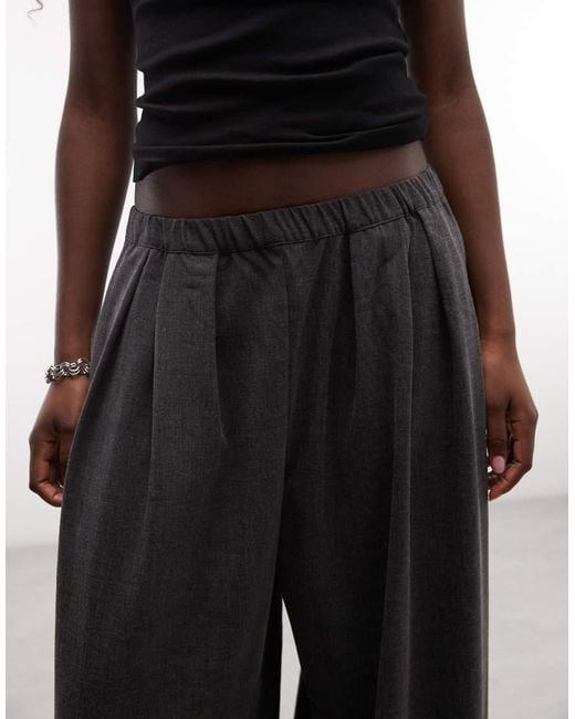 Weekday Black Wide Leg Balloon Trousers