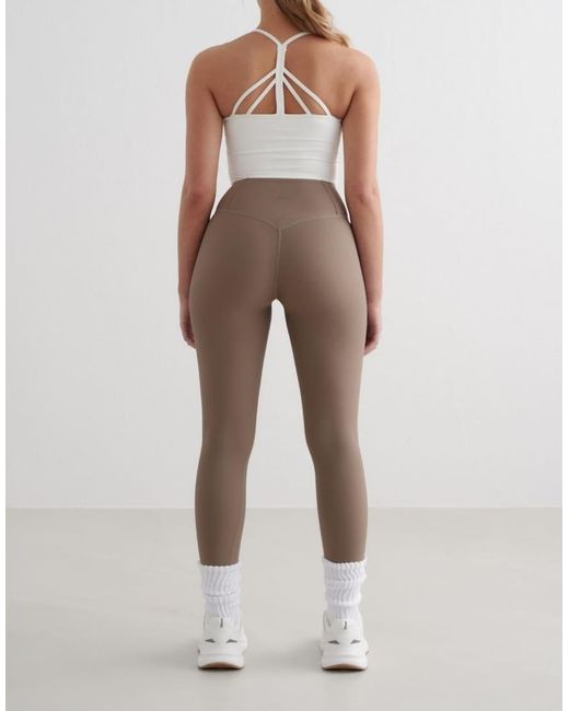 Aim'n White Ribbed Performance Bralette