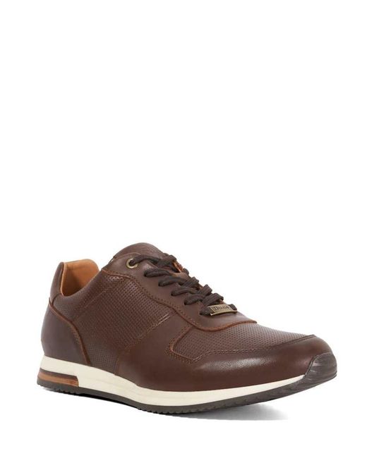 Dune Brown Trilogy Trainers for men