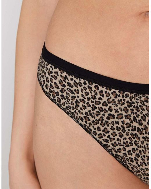Tezenis Blue Printed Cotton Brazilian Briefs