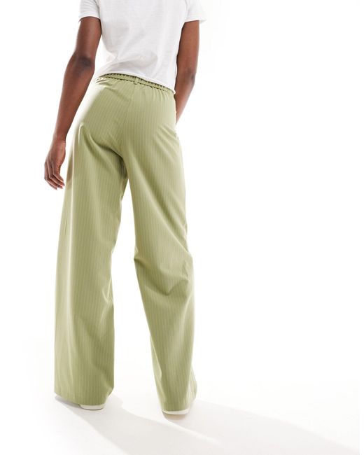 Pantalon ample masculin à fines rayures Reclaimed (vintage) en coloris Green