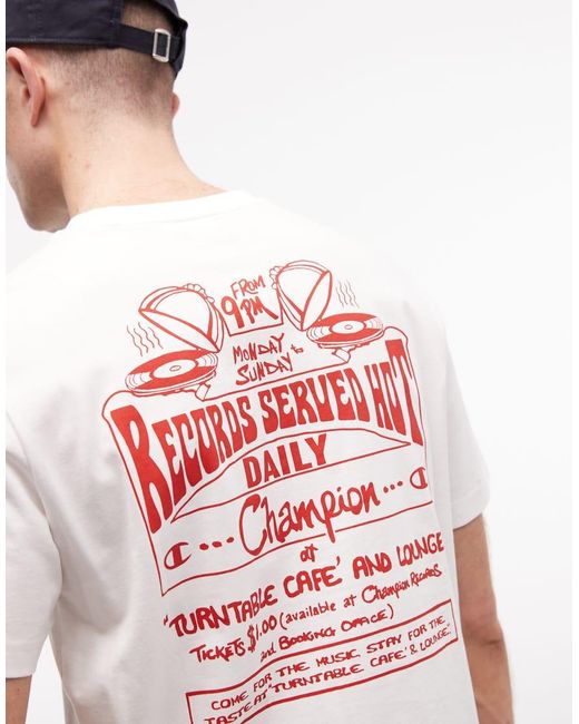 Champion Red Back Graphic T-Shirt for men