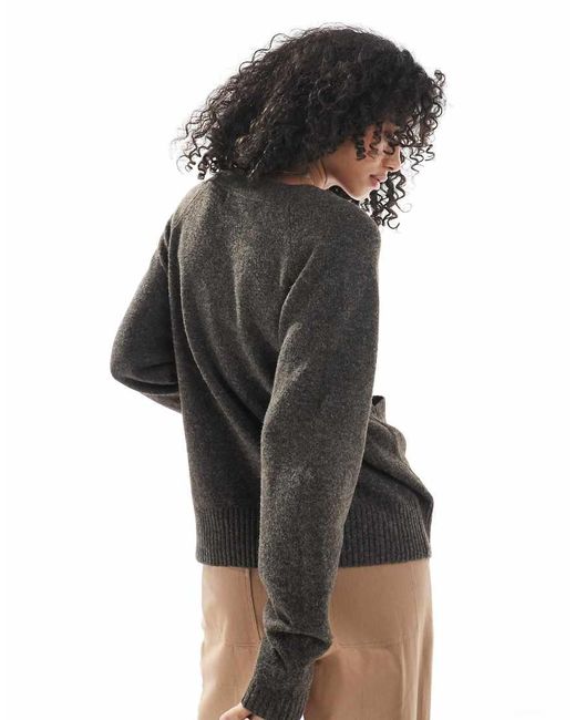 Cardigan Squadrato di Vero Moda in Black
