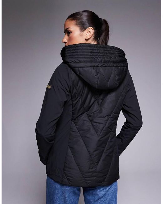 Barbour Gray Diablo Quilted Sweat Jacket